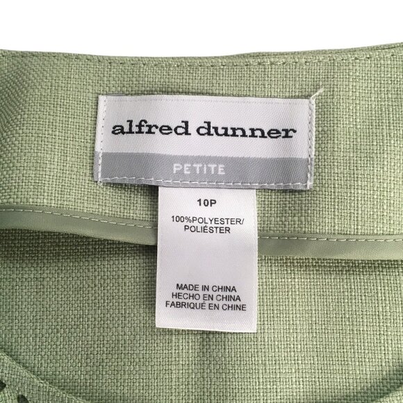 Alfred Dunner Jacket Womens 10P Petite Southampton Floral Trim Blazer Blouse - Picture 11 of 14